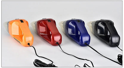 Portable car vacuum cleaner in multiple colors with powerful suction for car cleaning