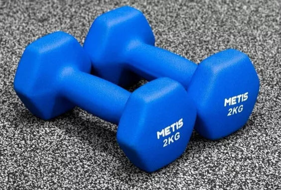 Yiling Hexagonal PVC Dumbbells for home fitness and strength training
