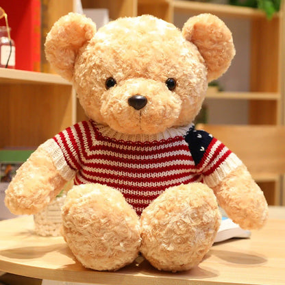 45cm grey teddy bear plush toy with soft fabric and PP cotton filling