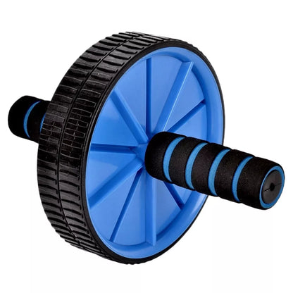 Double Wheel Abdominal Wheel in red, blue, green, and yellow for core strengthening exercises
