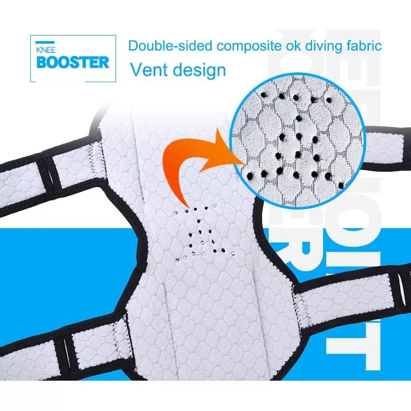 Adjustable Knee Booster with carbon steel spring for enhanced leg strength