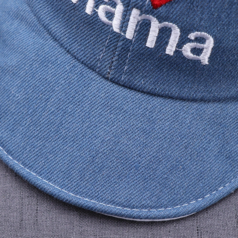 Embroidered baby sun hat in cotton with 46cm circumference for sun protection