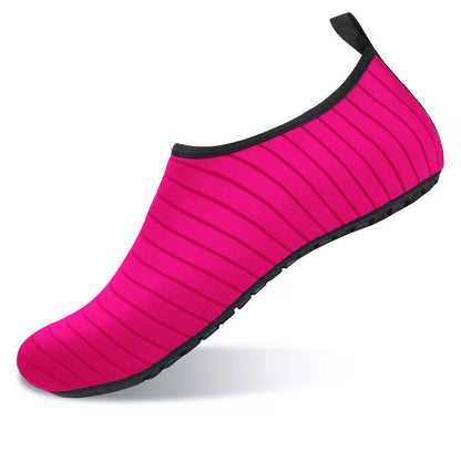 Quick Dry Aqua Socks for beach, swim, and yoga activities in various colors