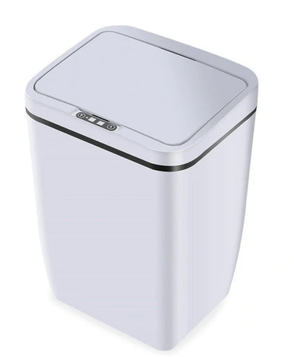 Infrared sensor smart trash can in Black, White, and LJT-02 colors with 12L capacity