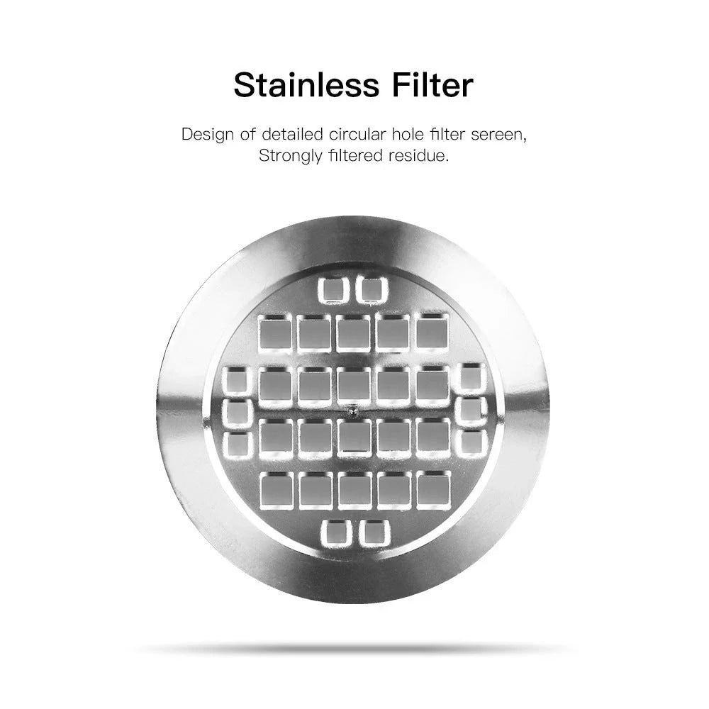 Premium stainless steel coffee capsule shells with square openings for optimal flavor extraction and brewing experience