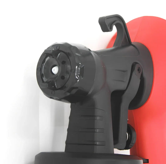 High pressure electric spray gun with plastic housing measuring 28x28x12.5cm for compressor-free cleaning