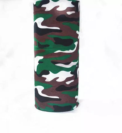 Polyester sports bandana for cycling and sun protection in various patterns