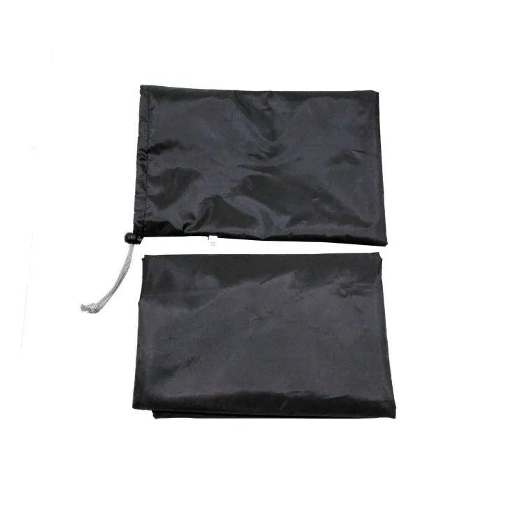 Car windshield snow cover 210x120cm black and silver waterproof polyester taffeta with reflective warning bar and four magnets