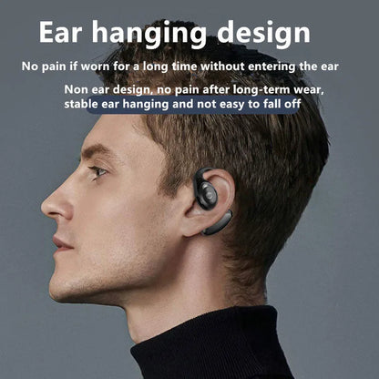 Bluetooth ear hook headset in black, white, orange, or air39, PC ABS, 10m range, Jerry chip.