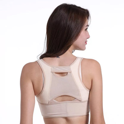 Adjustable Humpback Correction Belt in skin tone for discreet posture support