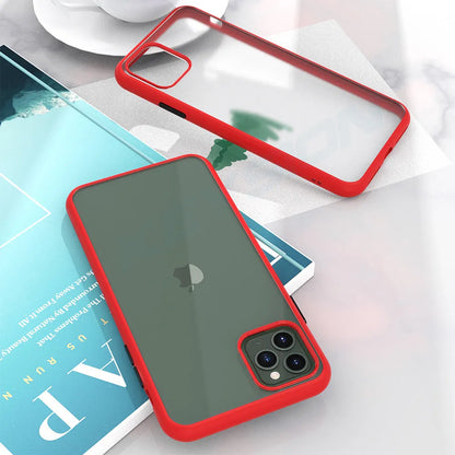 iPhone 11 frosted protective back cover in solid colour with hidden corner airbags