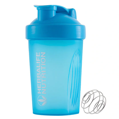 400ml sport shaker bottle with screw cap in multiple colour options showing 16.5cm height