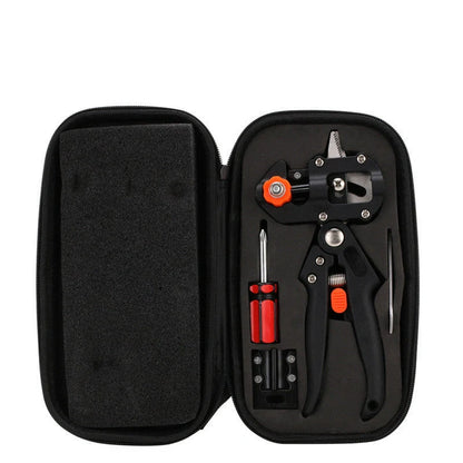 Grafting pruning shears for fruit tree seedlings with precision blade