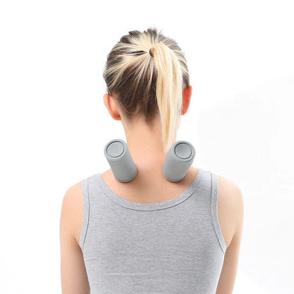 Mini USB Charging Negative Pressure Massager in grey and pink