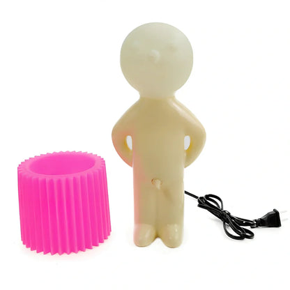 Shy Little Boy Reading Lamp in various colours with adjustable 11-15W wattage and ABS construction