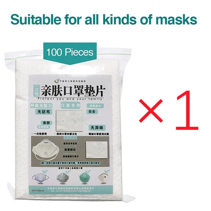 Disposable mask filter pads measuring 120x90mm with electrostatic adsorption for enhanced particle filtration