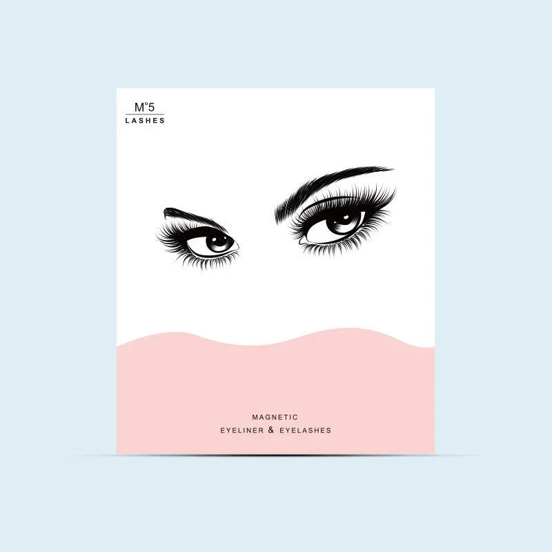 Magnetic Liquid Eyeliner and False Lashes Set - Easy Application, No Glue Needed