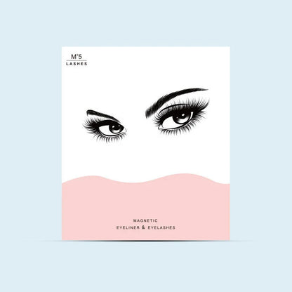 Magnetic Liquid Eyeliner and False Lashes Set - Easy Application, No Glue Needed