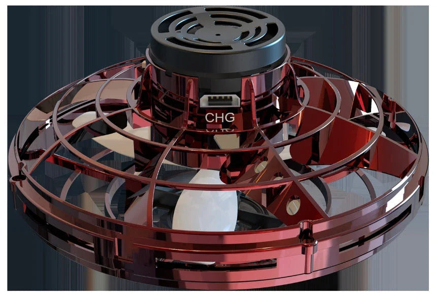 Interactive Gyro Fidget Spinner with RGB Lights - Compact, Durable Toy for Stress Relief and Fun