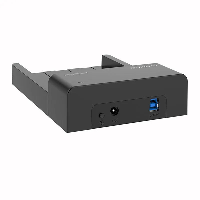 Black universal 2.5-inch SATA hard disk box with data cable for portable external storage