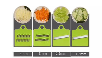 Multi-function Kitchen Vegetable Cutter with 8 blades for efficient food preparation