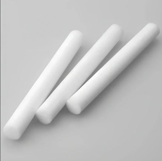 Pack of 7.5x125mm acetate fibre cotton swabs for humidifier wicks, trimmable length for stable fog output