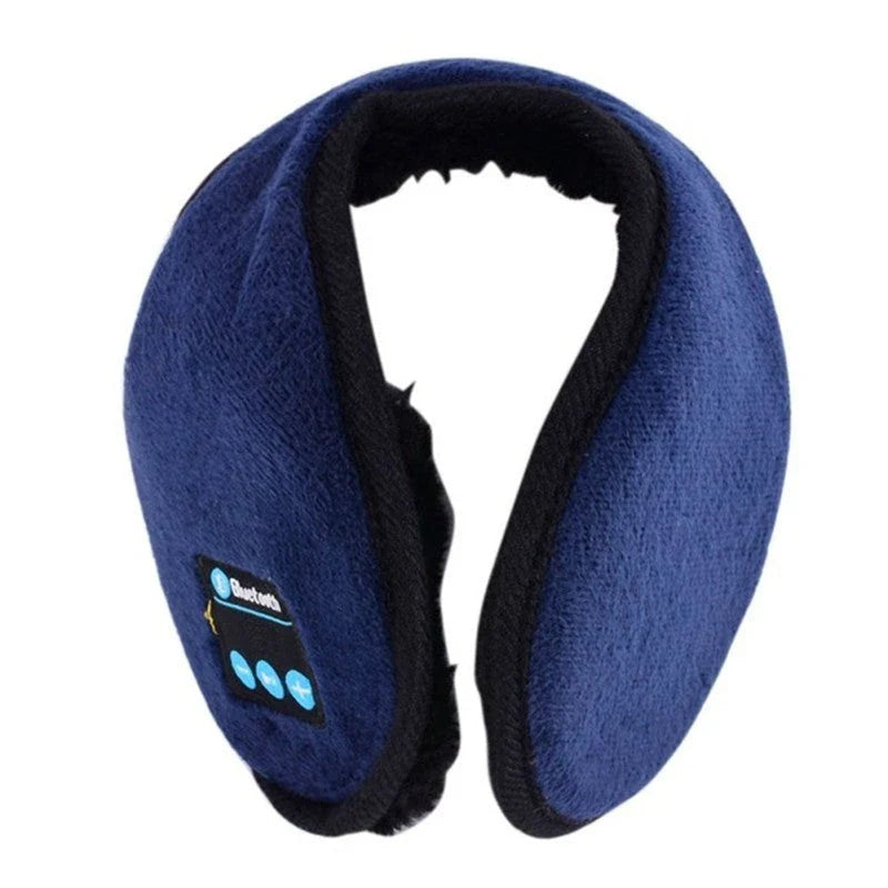 Bluetooth earmuffs with cotton blend material, built-in microphone, and intuitive controls for hands-free calling and music streaming