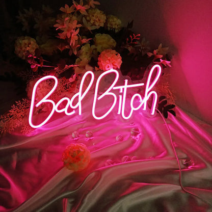 LED letter-shaped neon light with acrylic shell and USB cable, measuring 400mm with five colour style options