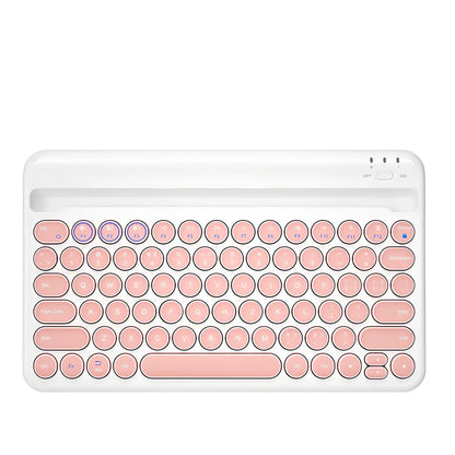 Bluetooth wireless keyboard with 8-metre range and 200-hour battery life in multiple colour options