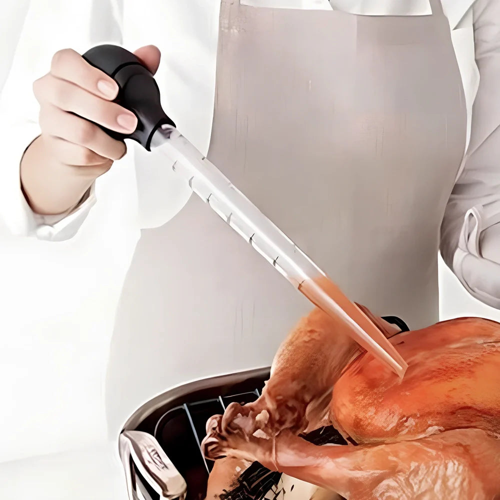 28cm long turkey oil dropper with 30ml capacity for precise kitchen oil dispensing