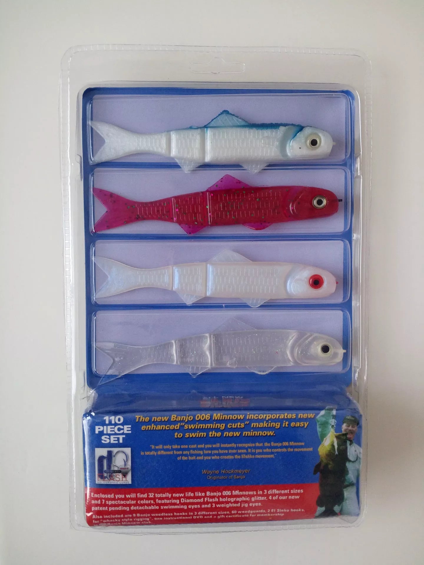 Blue PVC bait set fishing tools for durable and effective fishing