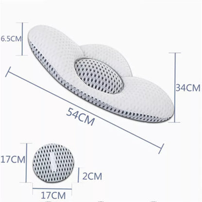 Multifunctional Waist Pad with 4D mesh and buckwheat filling for support and comfort