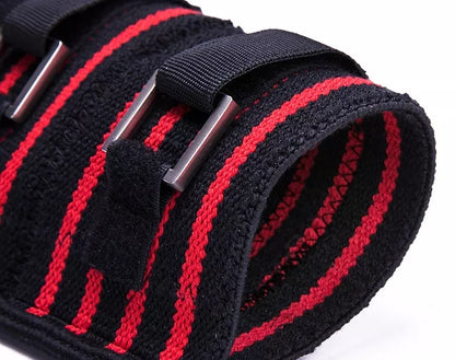 Fitness elbow squat deep hard pull bench type in black/red for heavy lifting support