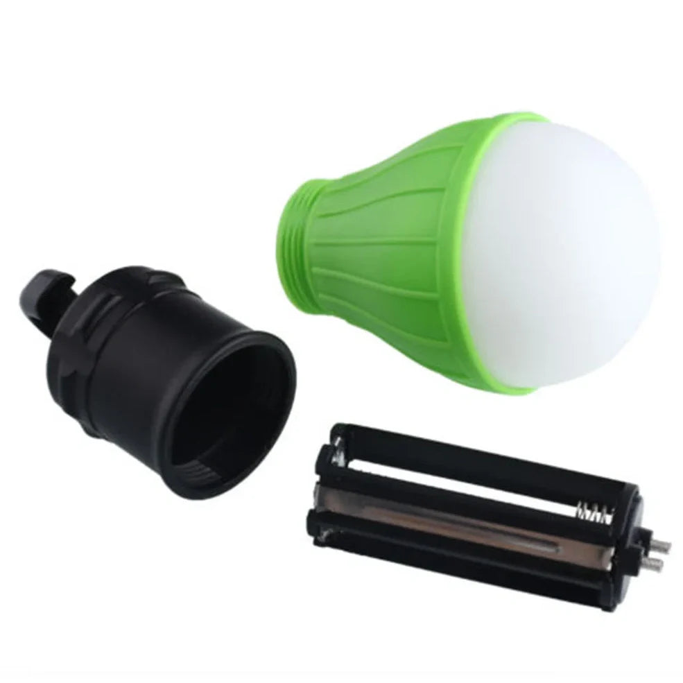 Portable hanging hook camping light with 3 LED modes measuring 11cm long