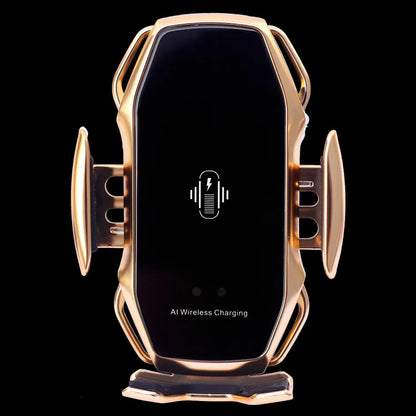 Car dashboard mobile phone holder with flexible neck and USB charging port in multiple colours