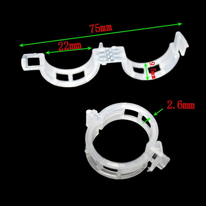 Plastic tomato grafting clips in assorted colours for plant support