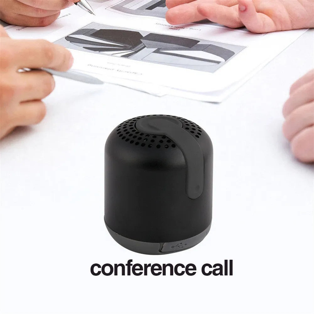 Hieha XQ11 cylindrical portable Bluetooth speaker in black, gold, pink, red, or silver.