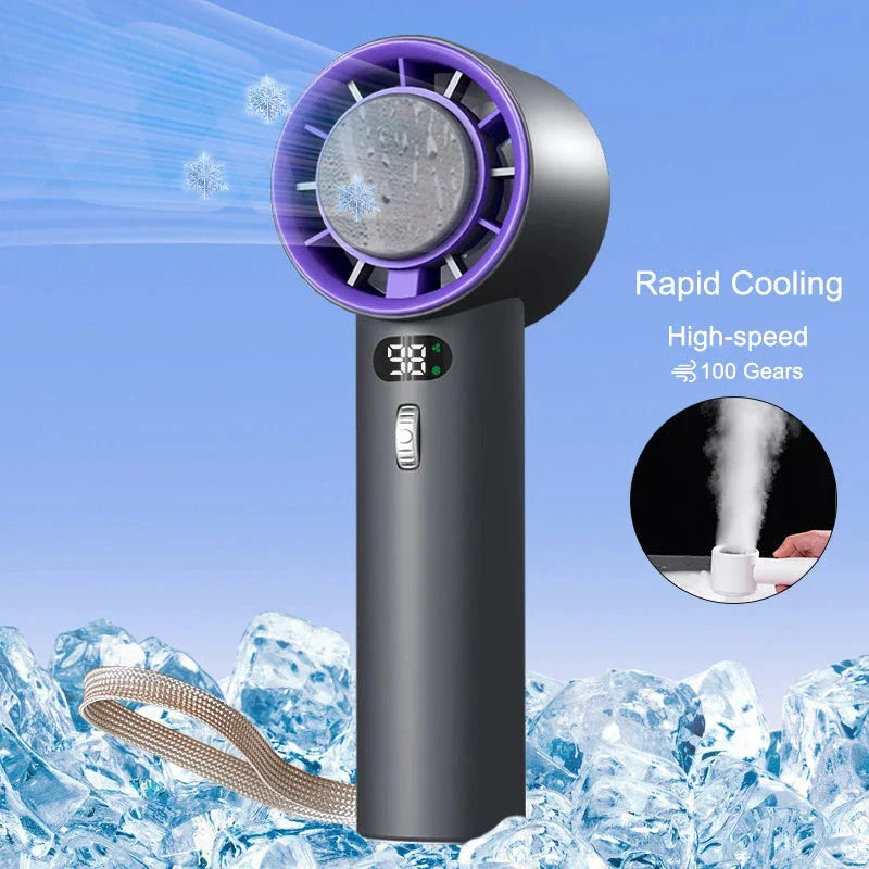 Powerful Portable Cooling Fan with Adjustable Speeds and Long-Lasting 3000mAh Battery