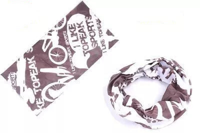 Polyester sports bandana for cycling and sun protection in various patterns