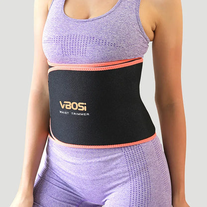 Waist support belt for yoga running fitness and cycling, available in black blue pink orange, sizes L M XL