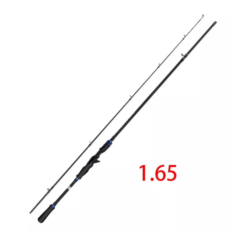 Carbon Luya Long-range Fishing Rod in red and blue colors for sea and freshwater fishing