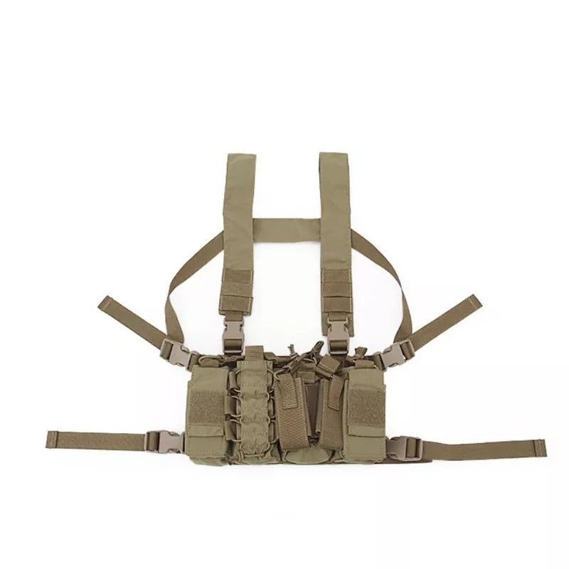 D3 Tactical Vest in camouflage pattern with UV protection and wear-resistant polyester fabric