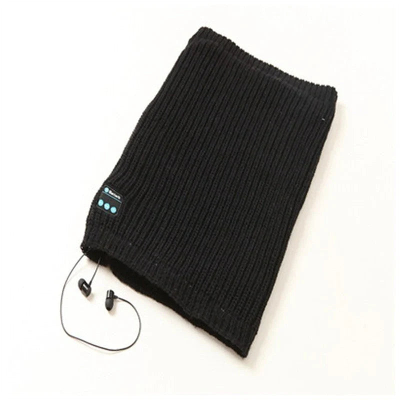Knit Pullover Wireless Bluetooth Scarf in multiple colors with intuitive controls
