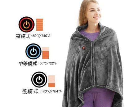 Cozy heated flannel blanket with soft, plush fabric and adjustable temperature controls for year-round warmth and comfort
