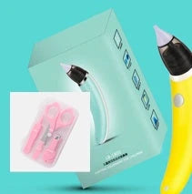 Electric Nasal Aspirator with Adjustable Suction Power and Soft Silicone Tips for Gentle Nasal Clearing in Babies