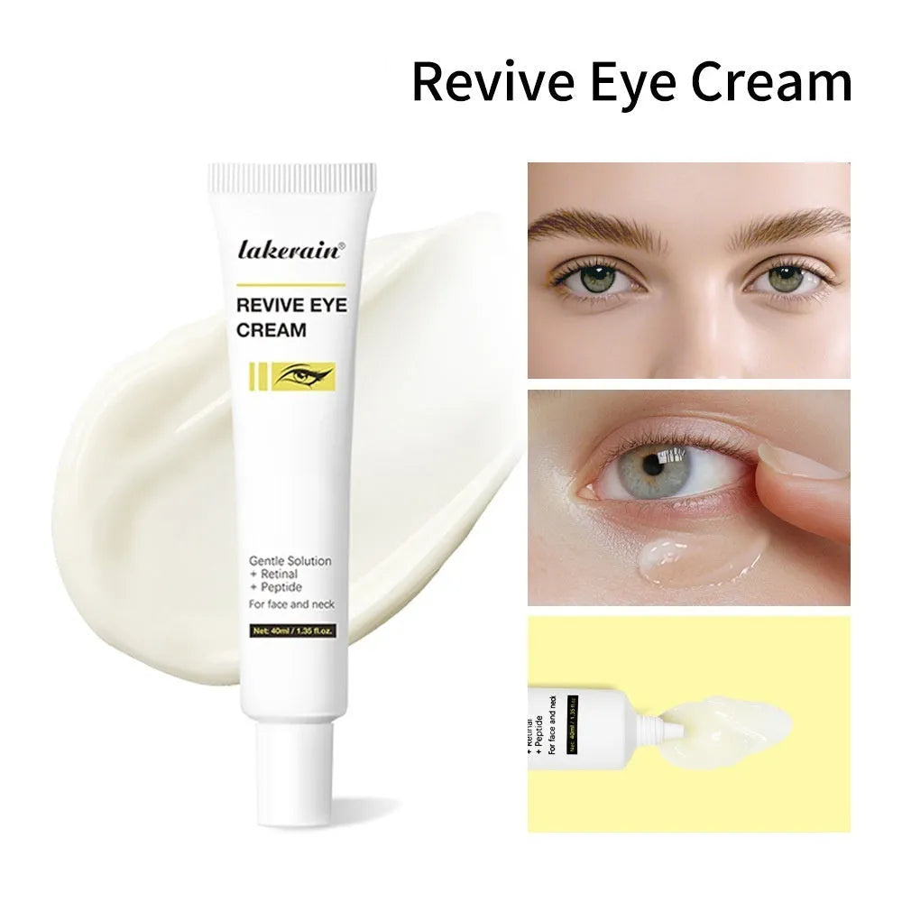 40ml tube of retinol eye cream for dark circles and fine lines on universal skin