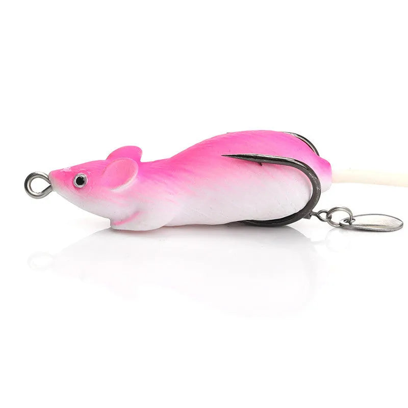 ABS bionic fake bait lure for Luya fishing, shown in green, grey, and pink colour options.