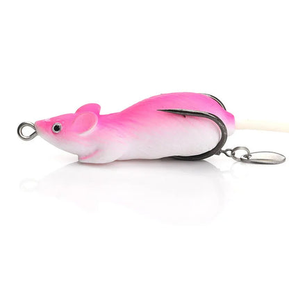 ABS bionic fake bait lure for Luya fishing, shown in green, grey, and pink colour options.
