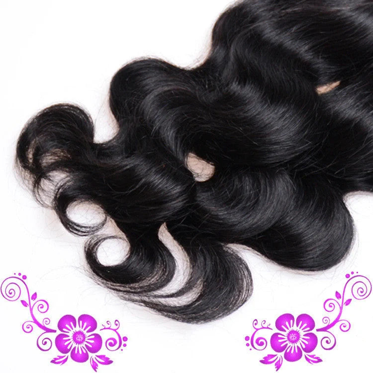 7A body wave human hair extensions in various lengths for natural volume and style