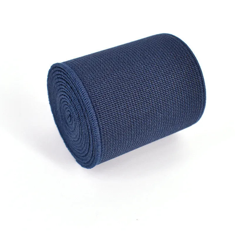 5cm wide fashion colour elastic band in ten colours including black, brown and royal blue